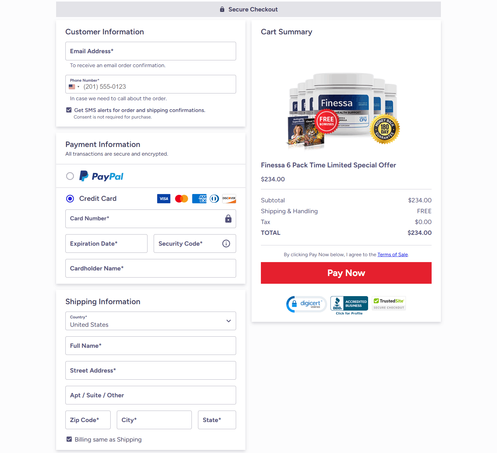finessa-order-page
